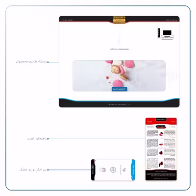 برچسب پوششی ماهوت مدل Macaron cookie مناسب برای تبلت سامسونگ Galaxy Tab S5e 10.5 2019 T720
