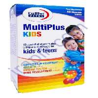 قرص جویدنی مولتی پلاس کیدز یوروویتال 60 عدد