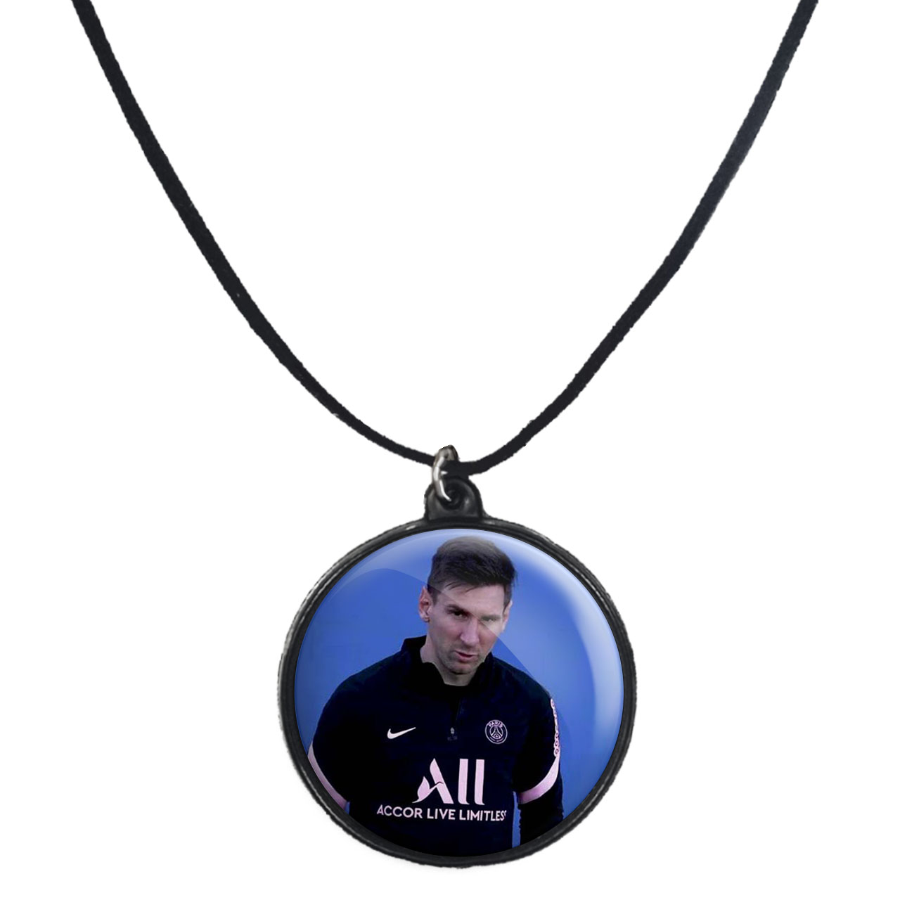 گردنبند پرمانه طرح مسی کد pmb.8882 مدل دو طرفه