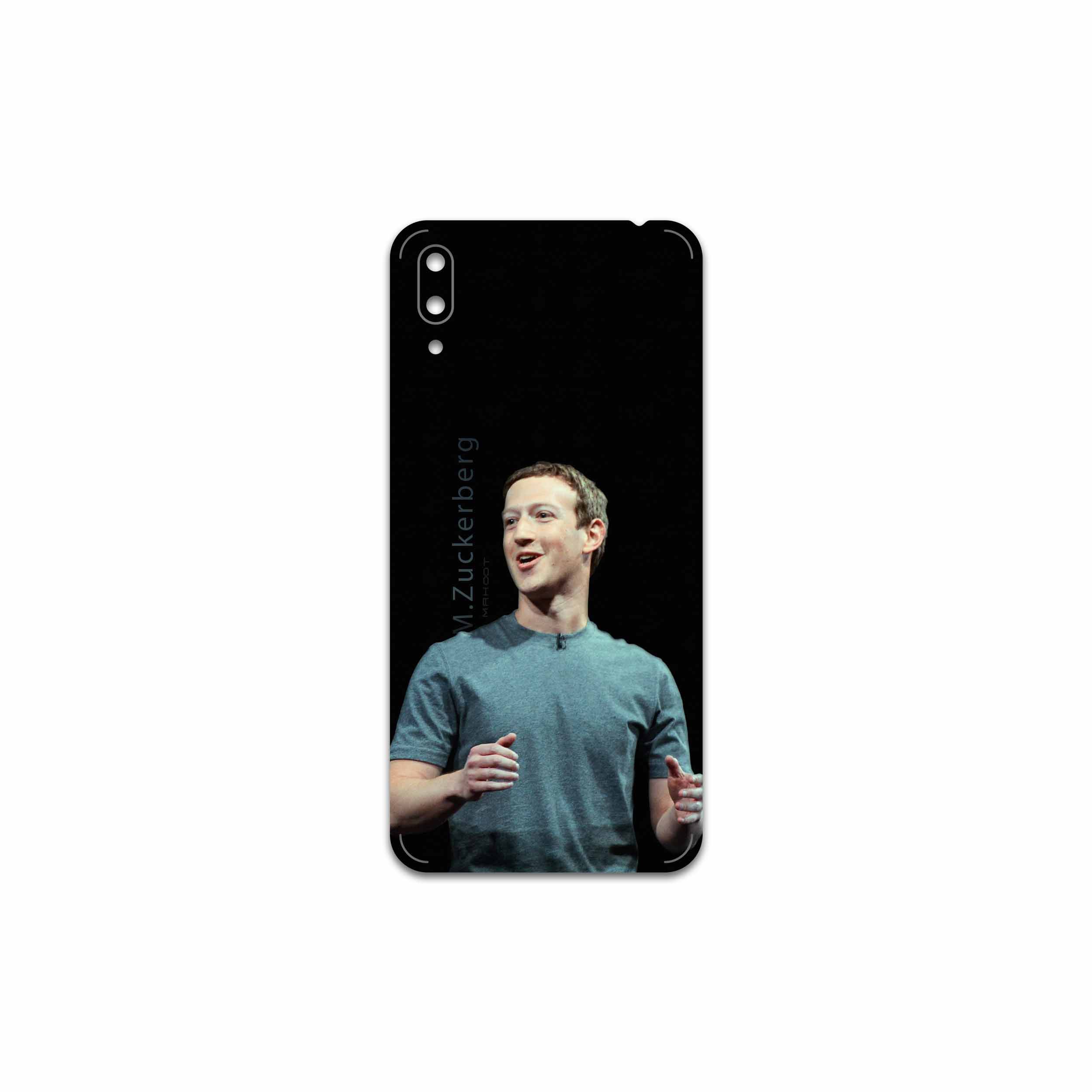 برچسب پوششی ماهوت مدل Mark Zuckerberg مناسب برای گوشی موبایل هوآوی Y7 Pro 2019