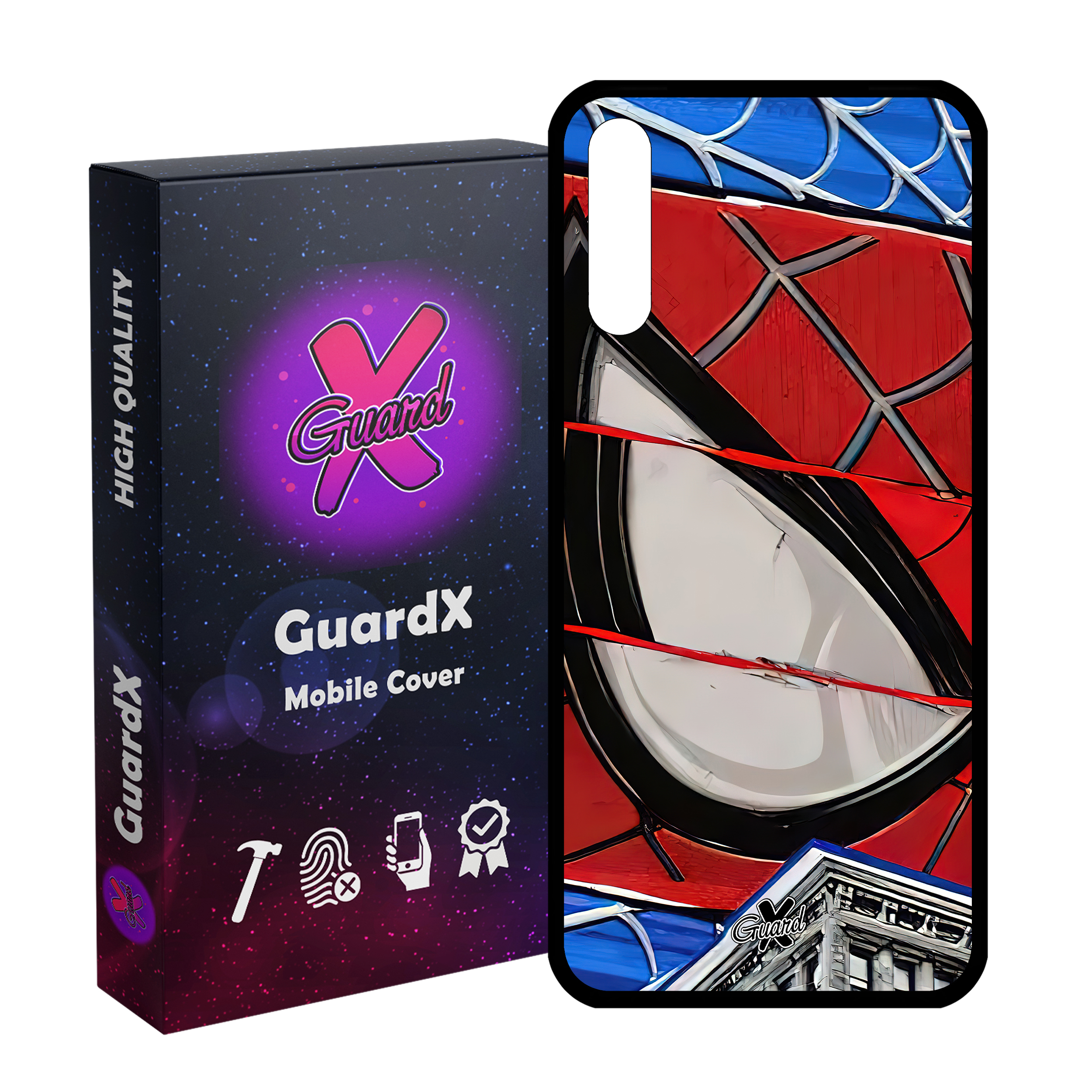 کاور گارد ایکس طرح مرد عنکبوتی مدل Glass10491 مناسب برای گوشی موبایل آنر 9X/9X Pro/Y9S/P SMART Pro 2019