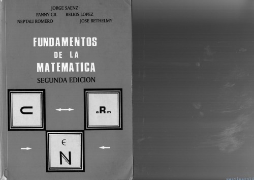 خرید و دانلود نسخه کامل کتاب Fundamentos de la Matemática