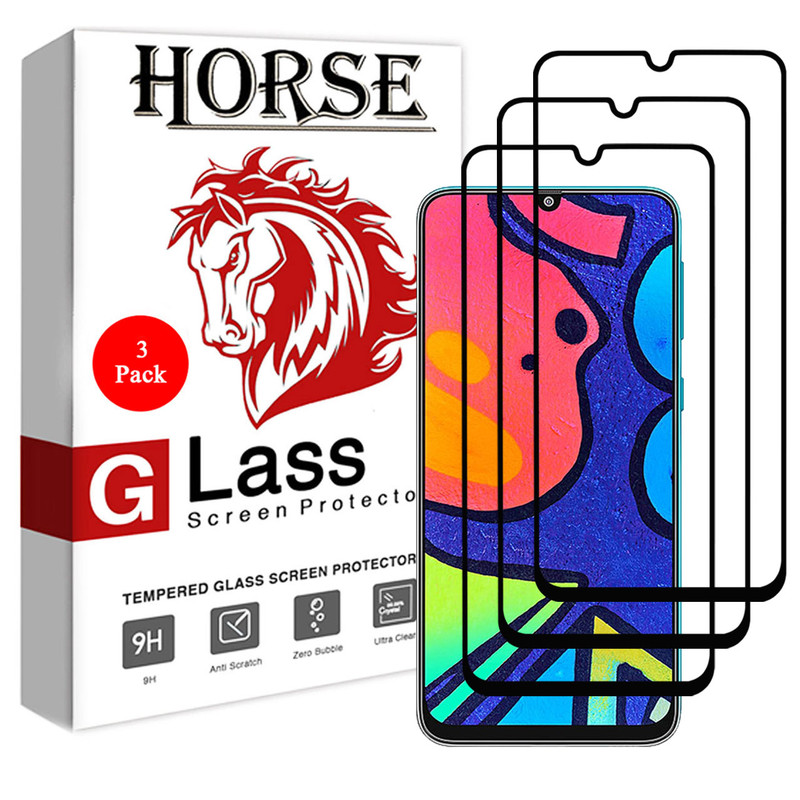 محافظ صفحه نمایش 5D هورس مدل FAG مناسب برای گوشی موبایل سامسونگ Galaxy F41 بسته سه عددی | کالا برتری