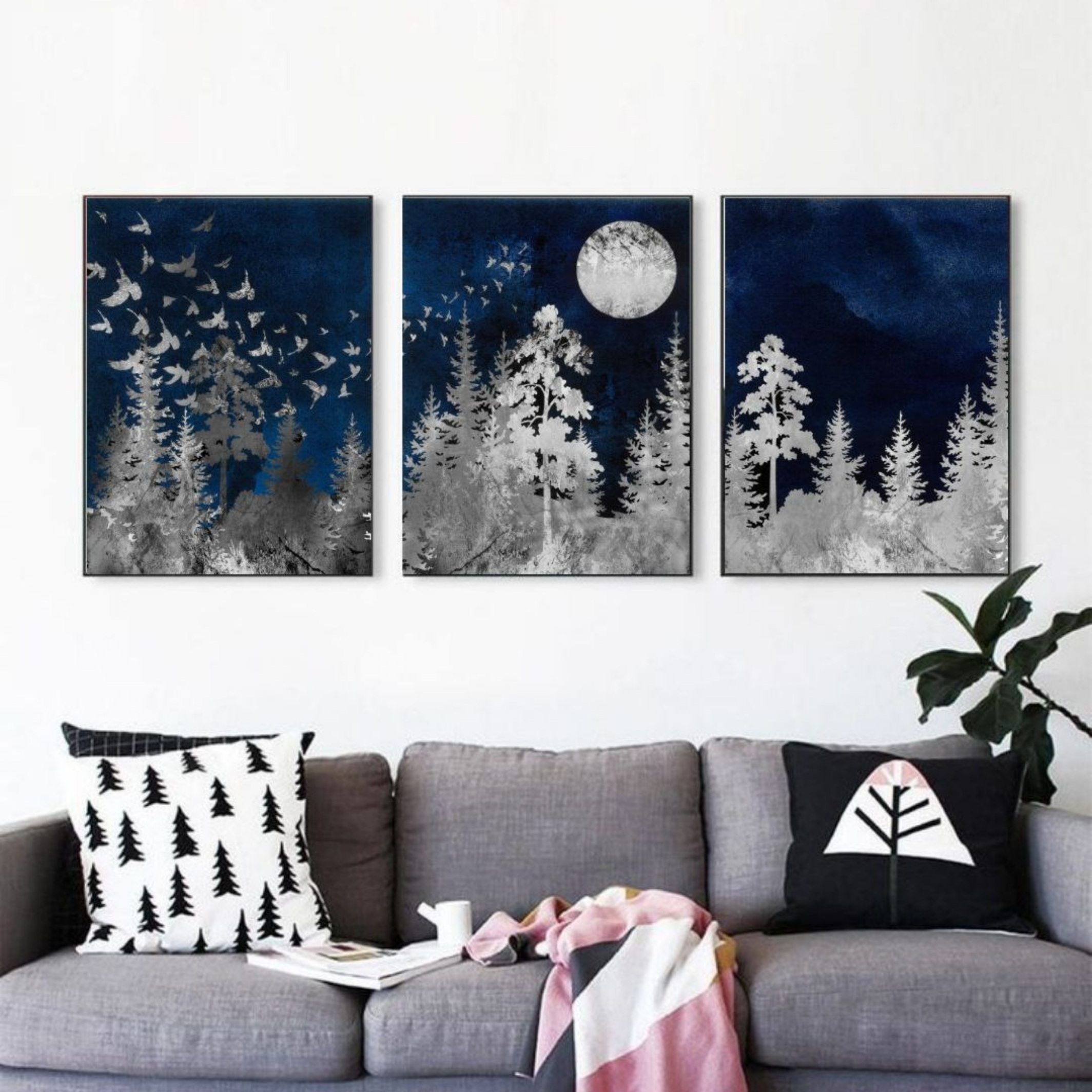  تابلو مدل دکوراتیو کد 1081 مجموعه 3 عددی