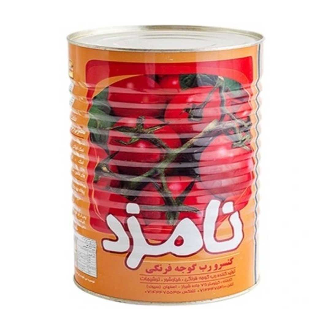 رب گوجه قوطی 4 کیلو نامزد