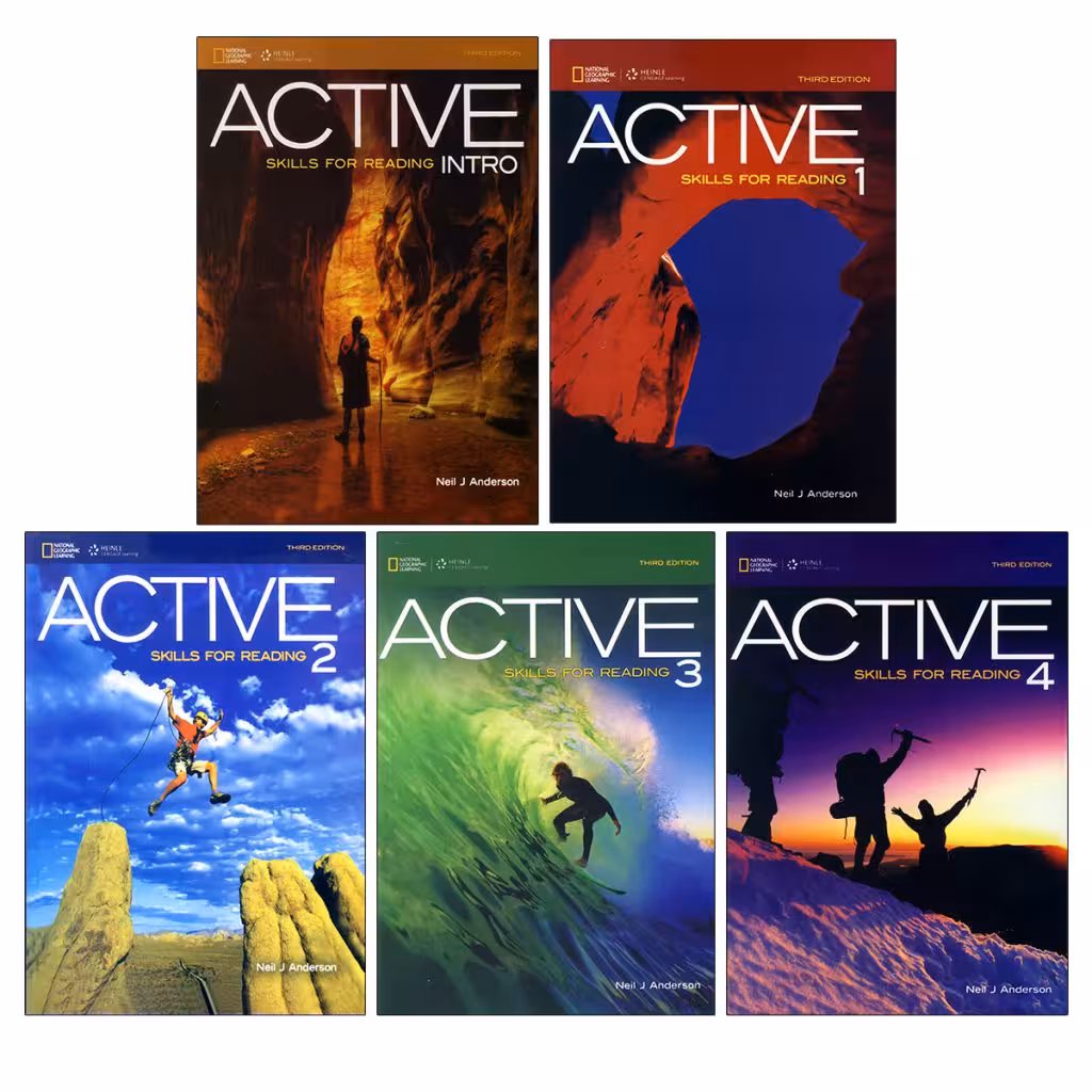 کتاب ACTIVE Skills for Reading 3rd Edition اثر Neil J. Anderson انتشارات اف تي پرس 5جلدی