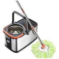 سطل و تی چرخشی استیل سافی لوکس مدل-n1