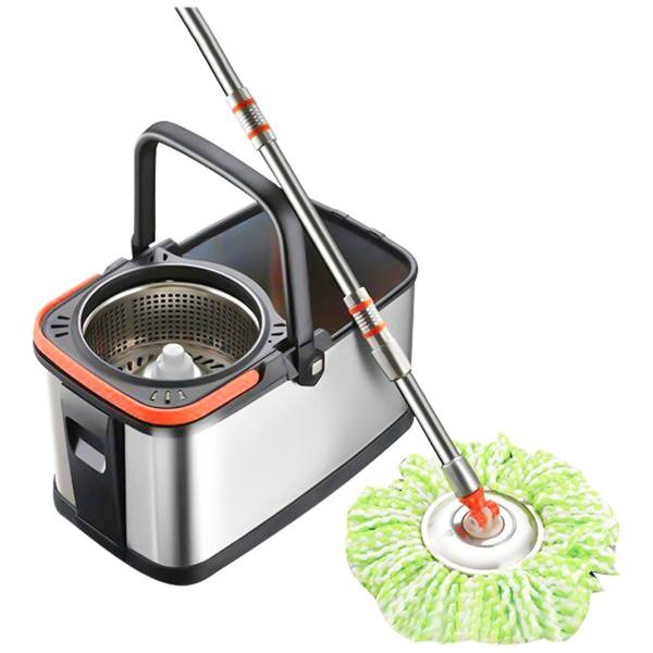 سطل و تی چرخشی استیل سافی لوکس مدل-n1