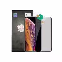 محافظ صفحه شیشه ای بوف 5D Privacy گوشی اپل iPhone XS Max