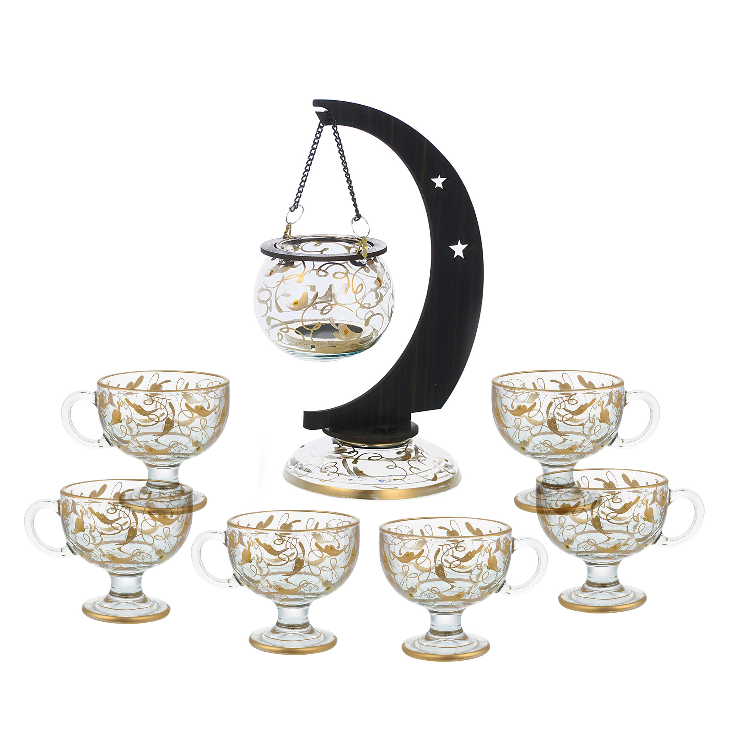 مجموعه ظروف هفت سین 7 پارچه مدل Dary8000