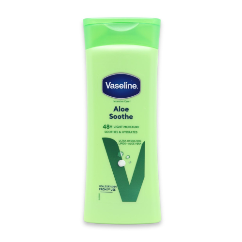 لوسیون بدن آلوئهورا Aloe Soothe وازلین Vaseline حجم 200 میلیلیتر
