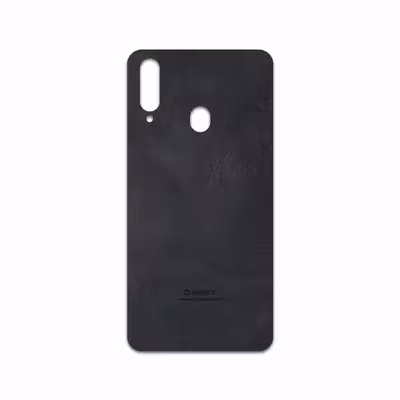 برچسب پوششی ماهوت مدل Graphite Buffalo Leather مناسب برای گوشی موبایل سامسونگ Galaxy A20s