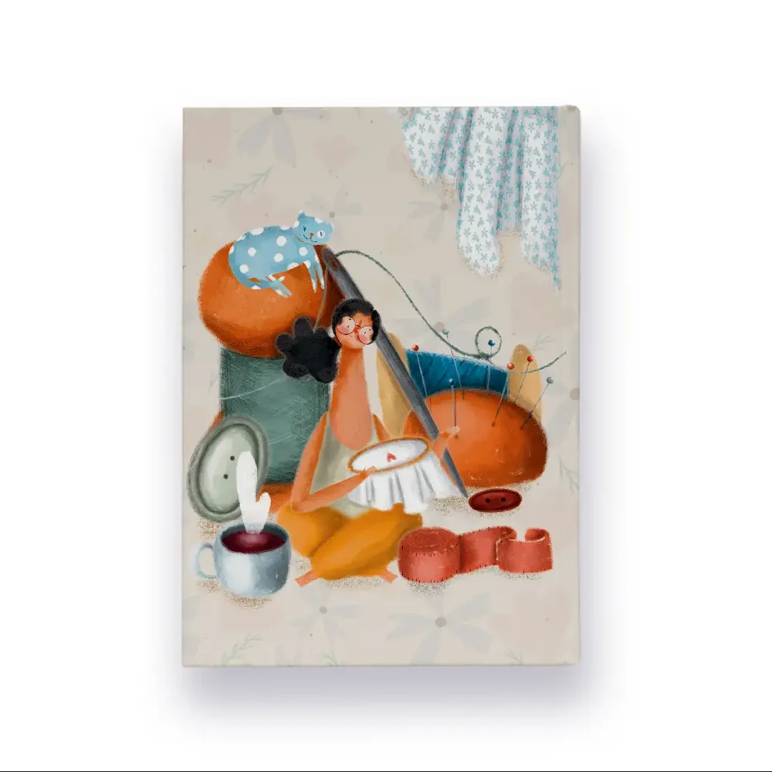 دفتر وزیری 100 برگ – دوختی – مدل نازدوز