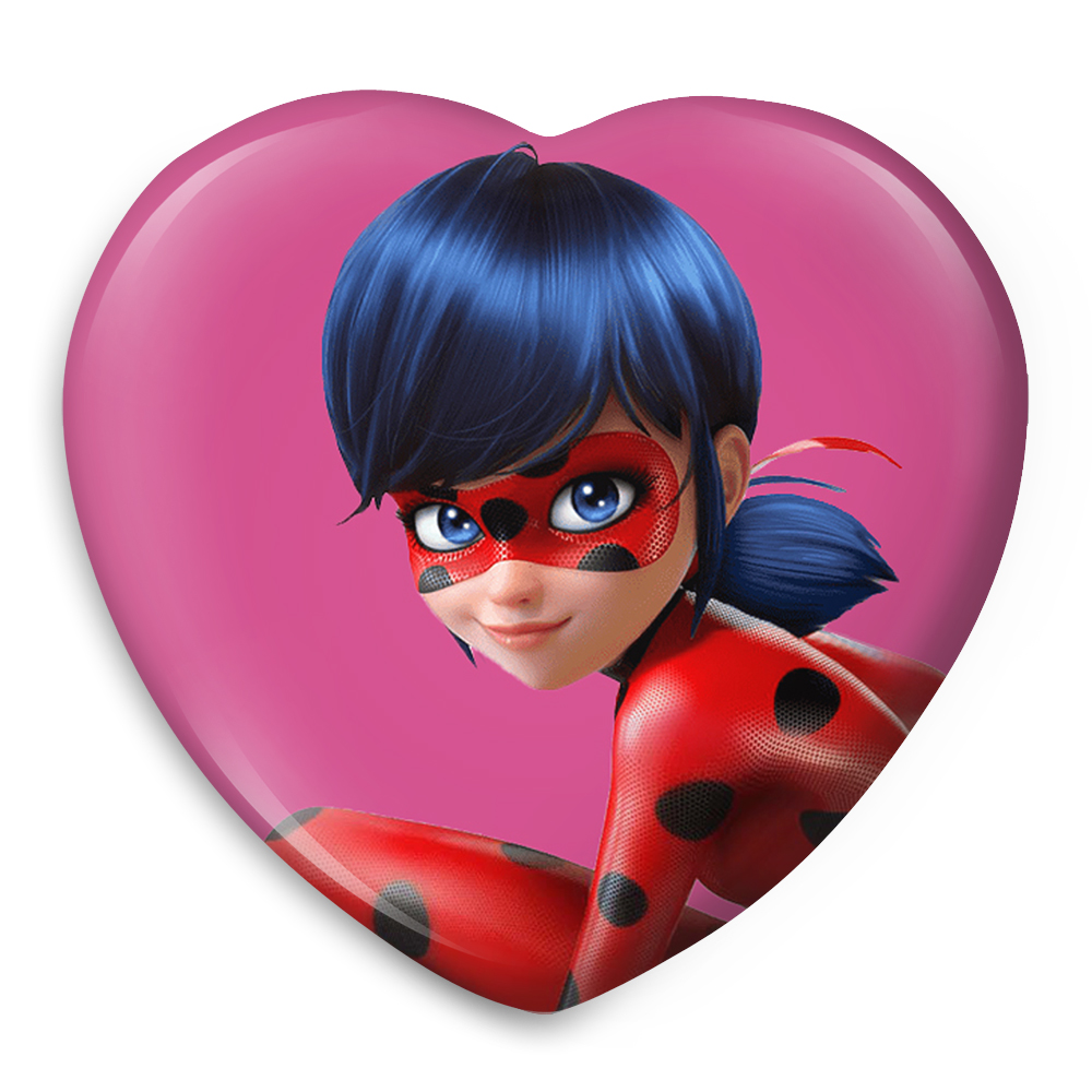 پیکسل خندالو طرح دختر کفشدوزکی مدل قلبی کد 2879