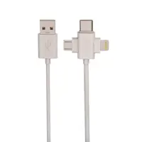 کابل تبدیل USB به لایتنینگ/USB-C/MicroUSB آرسون مدل AN-311 طول 1 متر
