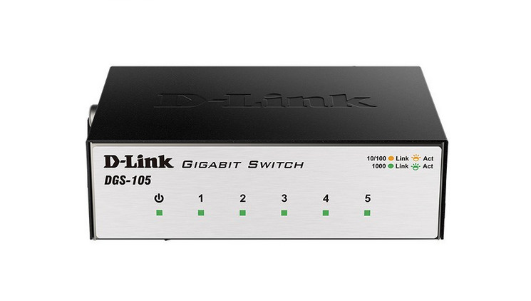 سوییچ 5 پورت غیرمدیریتی D-Link مدل DGS-105 - فروشگاه اینترنتی طیف سنتر