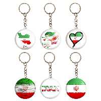 جاکلیدی خندالو مدل پرچم ایران کد 1211B مجموعه 6 عددی