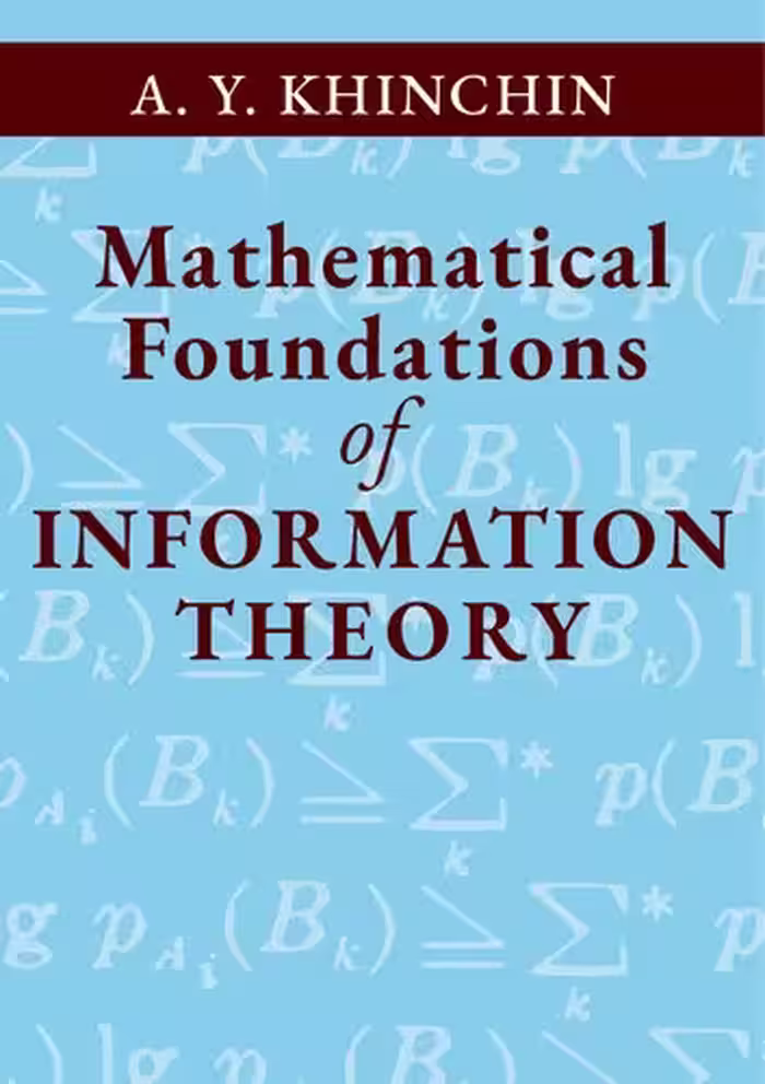 خرید و دانلود نسخه کامل کتاب Mathematical Foundations of Information Theory