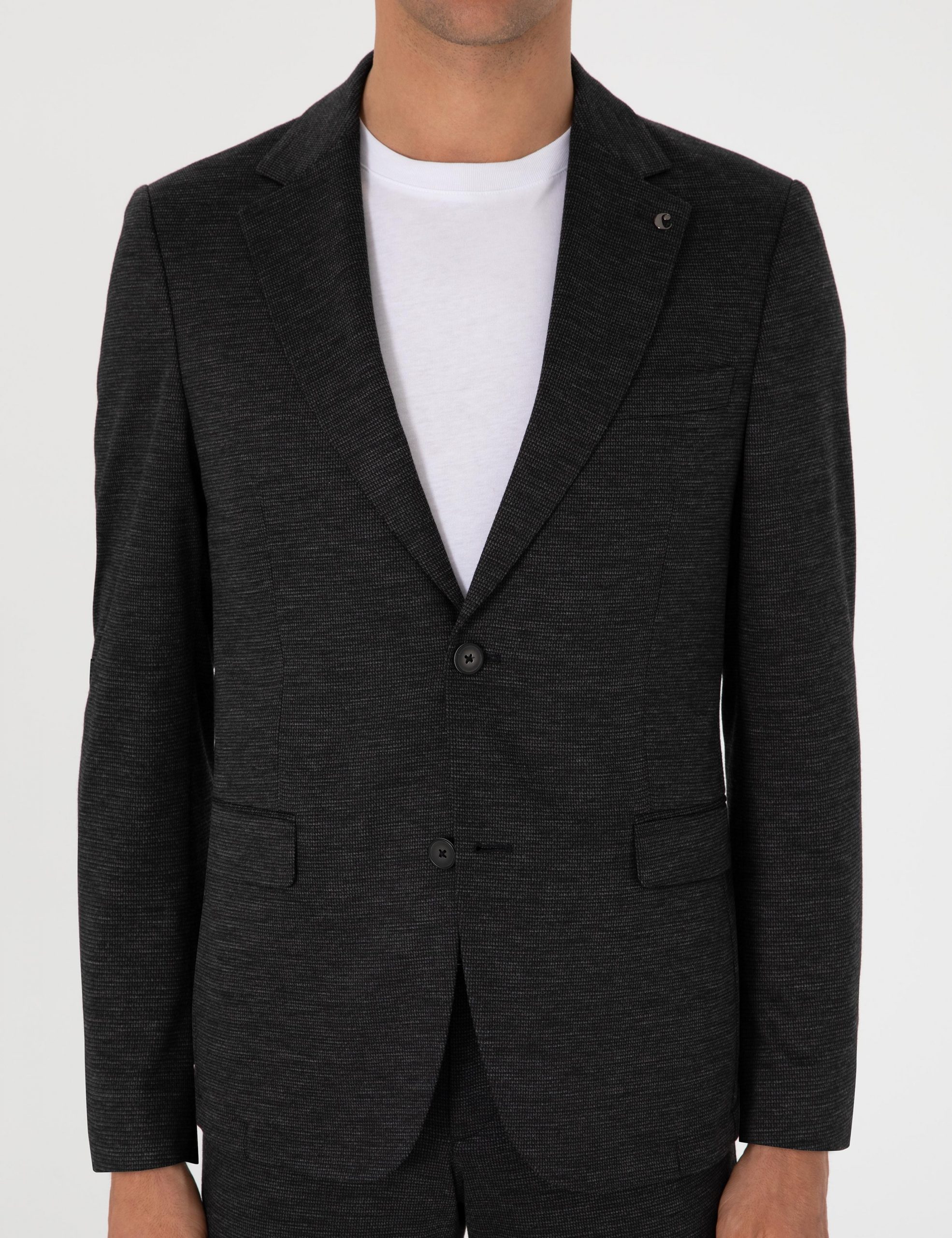 کت و شلوار مردانه مشکی کاشارل