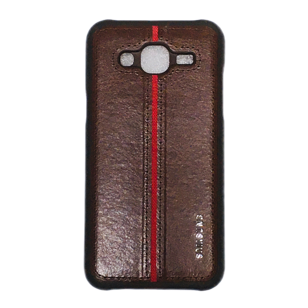 کاور مدل Leath مناسب برای گوشی موبایل سامسونگ Galaxy J5 2015