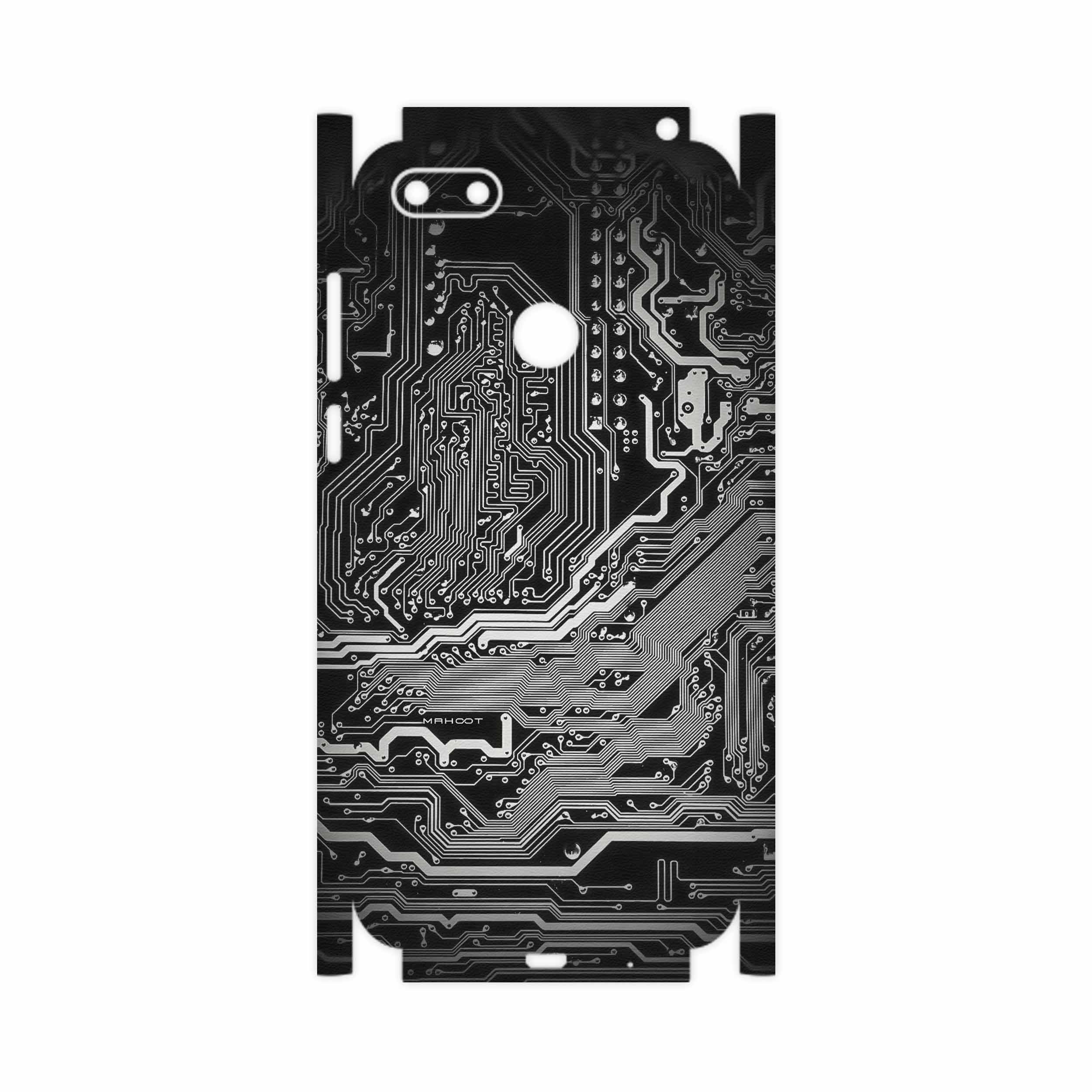 برچسب پوششی ماهوت مدل Black Printed Circuit Board-FullSkin مناسب برای گوشی موبایل موتورولا Moto E6 Plus