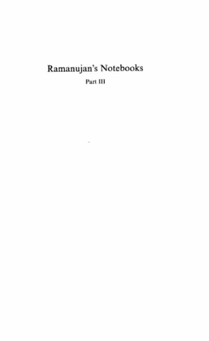 خرید و دانلود نسخه کامل کتاب Ramanujan's Notebooks