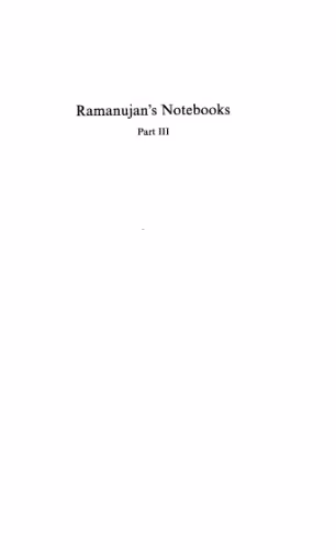 خرید و دانلود نسخه کامل کتاب Ramanujan's Notebooks