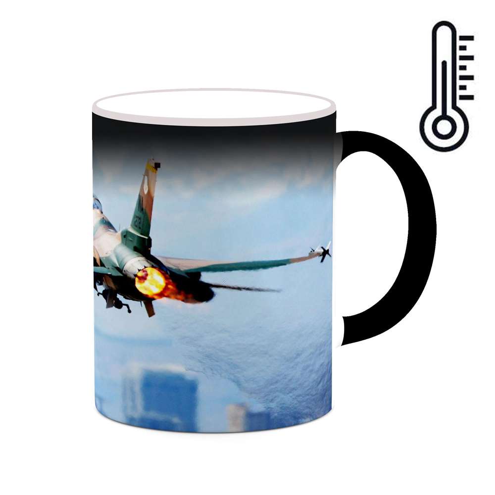 ماگ حرارتی کاکتی طرح هواپیمای جنگنده مدل mgh20363