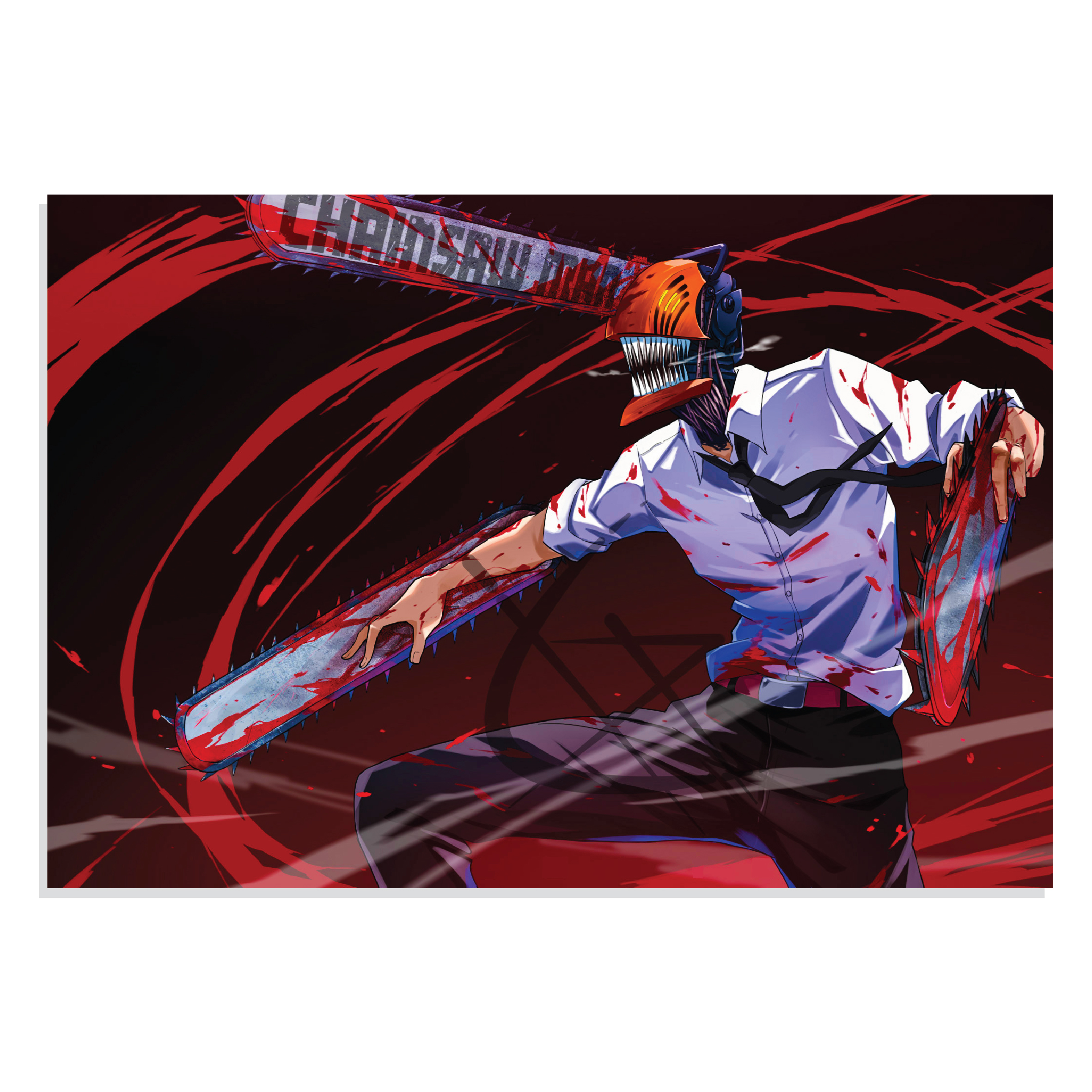 تابلو شاسی طرح انیمه مرد اره برقی دنجی مدل NV0581