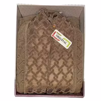 حوله پاتویی ارکیده مدل ژاکارد طرح گل کد 1214 سایز 125