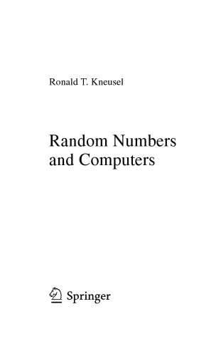 خرید و دانلود نسخه کامل کتاب Random numbers and computers