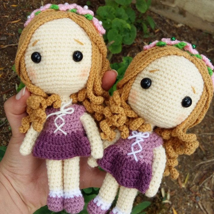 عروسک راپونزل(قلاب بافی)