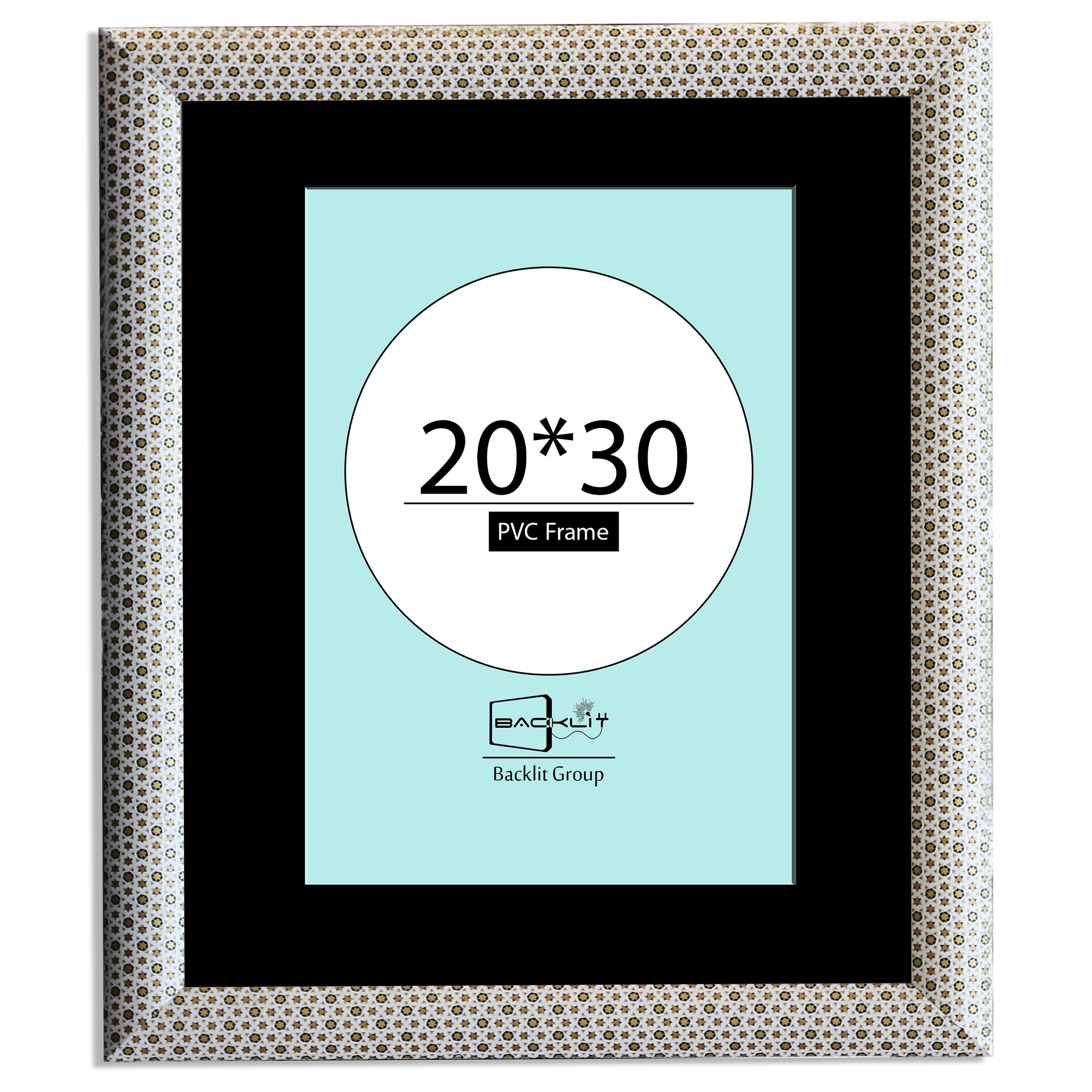 قاب عکس بکلیت مدل طرح خاتم مدل پاسپارتو B-20x30