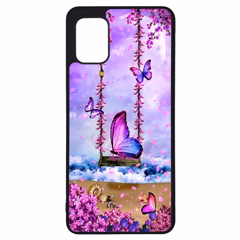 کاور طرح پروانه کد G-028 مناسب برای گوشی موبایل سامسونگ Galaxy A31 | دیجی قاب دونی