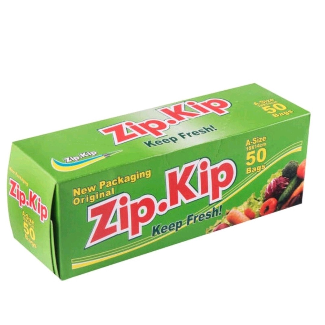 زیپ کیپ اصل کیسه پلاستیک زیپ دار 50 عددی به ابعاد 16 در 18