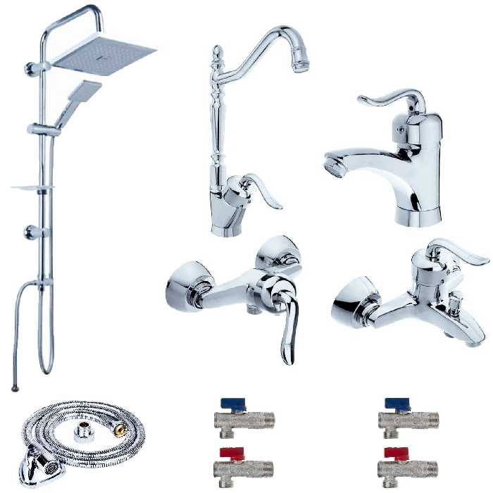 ست شیرآلات شیرالات رز مدل بیزانس نایت مجموعه 10 عددی