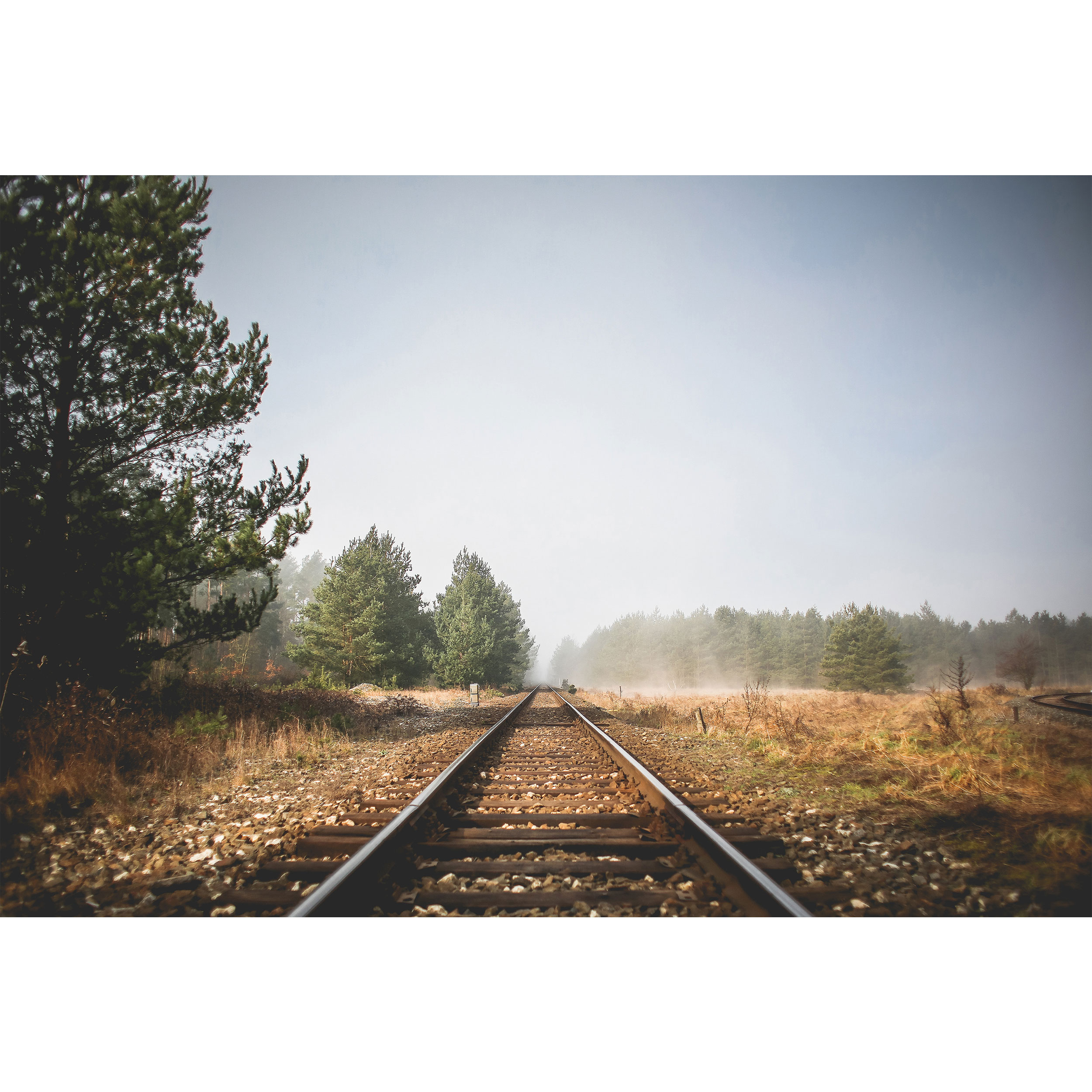 تابلو شاسی طرح منظره جاده و ریل قطار مدل T1187