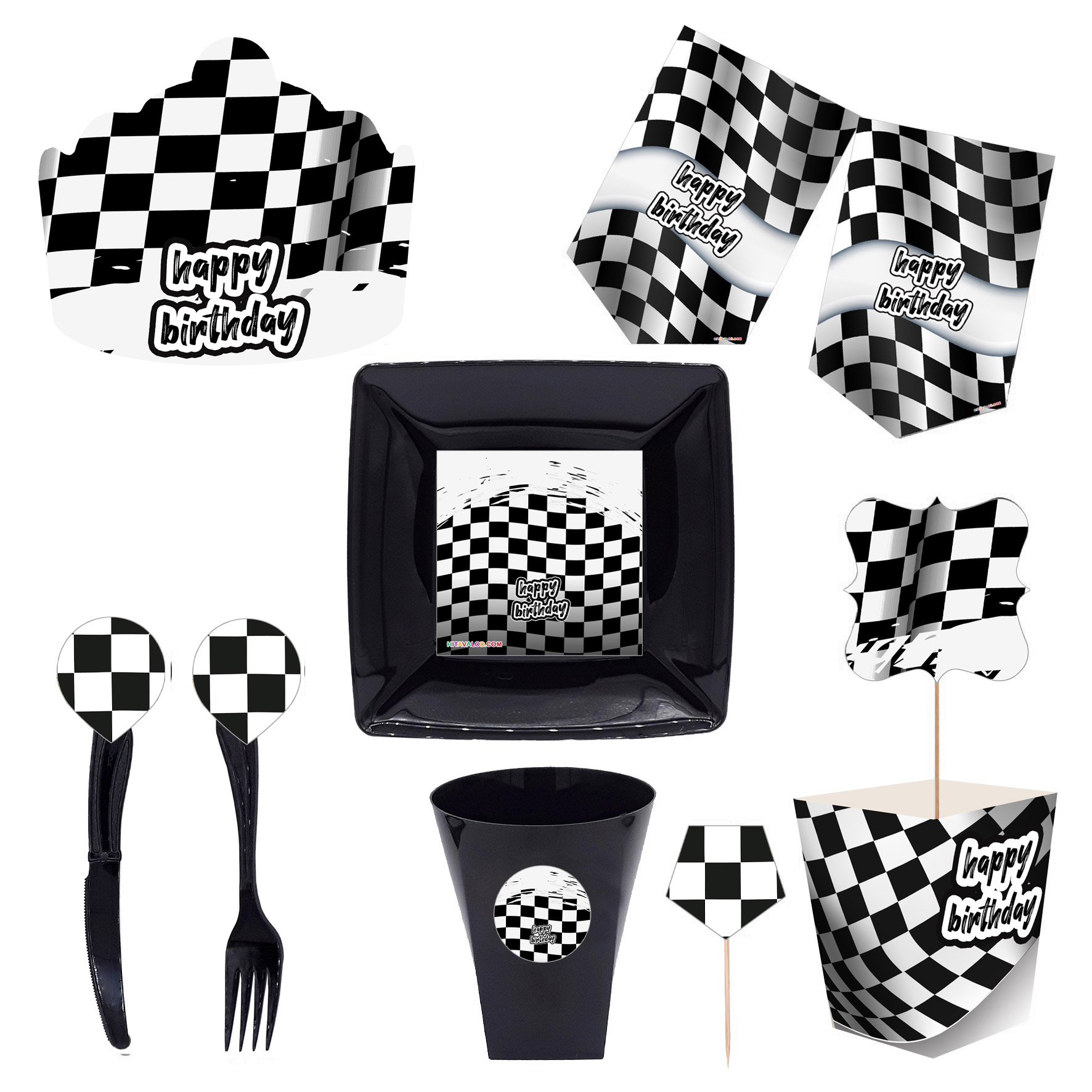  مجموعه 72 عددی تم تولد طرح شطرنجی