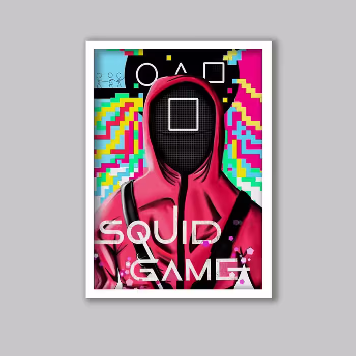 تابلو مدل سریال بازی مرکب Squid Game کد LA-G10803 | دنیای قاب
