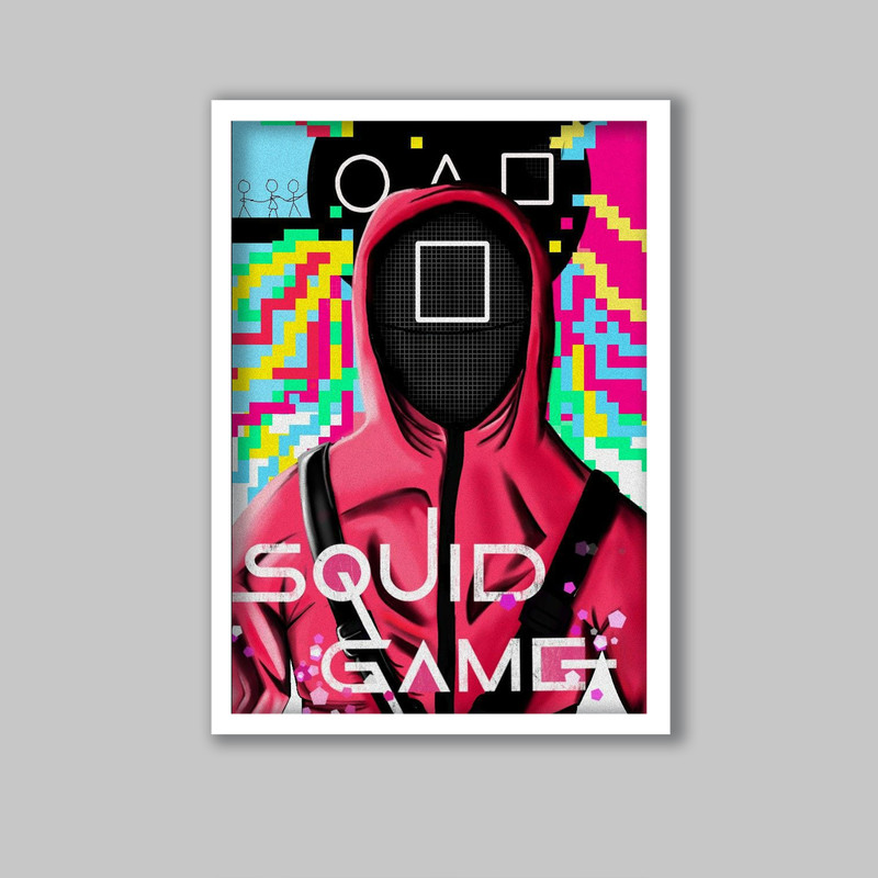 تابلو مدل سریال بازی مرکب Squid Game کد LA-G10803 | دنیای قاب