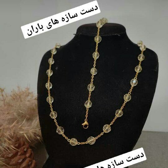 ست دستبند و گردنبند بلند رنگ ثابت