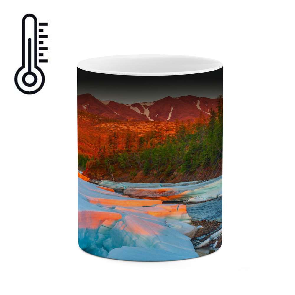 ماگ حرارتی کاکتی طرح منظره مدل mgh16145