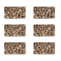 زیربشقابی طرح قهوه کد 8413 بسته 6 عددی