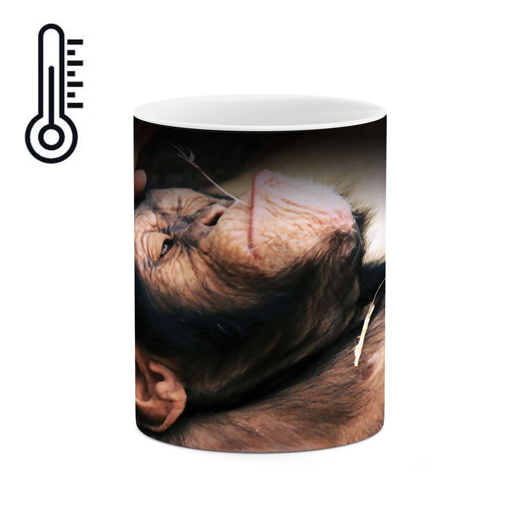 ماگ حرارتی طرح میمون مدل mgh01486