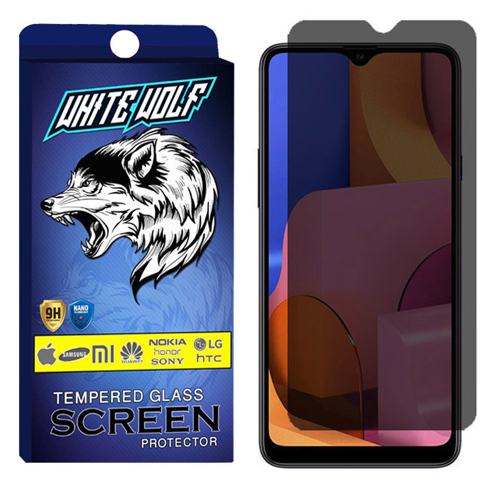 محافظ صفحه نمایش حریم شخصی وایت ولف مدل WGPS مناسب برای گوشی موبایل سامسونگ Galaxy A20s | کالا برتری
