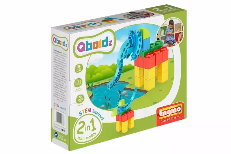 اسباب بازی ساختنی انجینو طرح فیل (Qboidz)