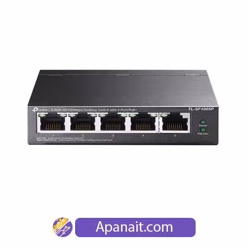 سوئیچ 5 پورت POE تی پی لینک TL-SF1005P