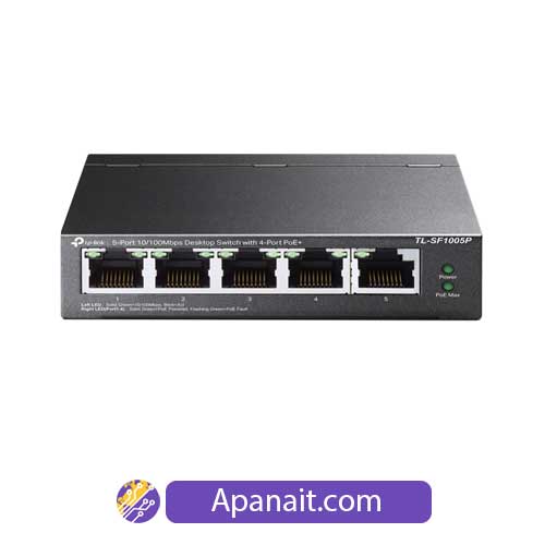 سوئیچ 5 پورت POE تی پی لینک TL-SF1005P