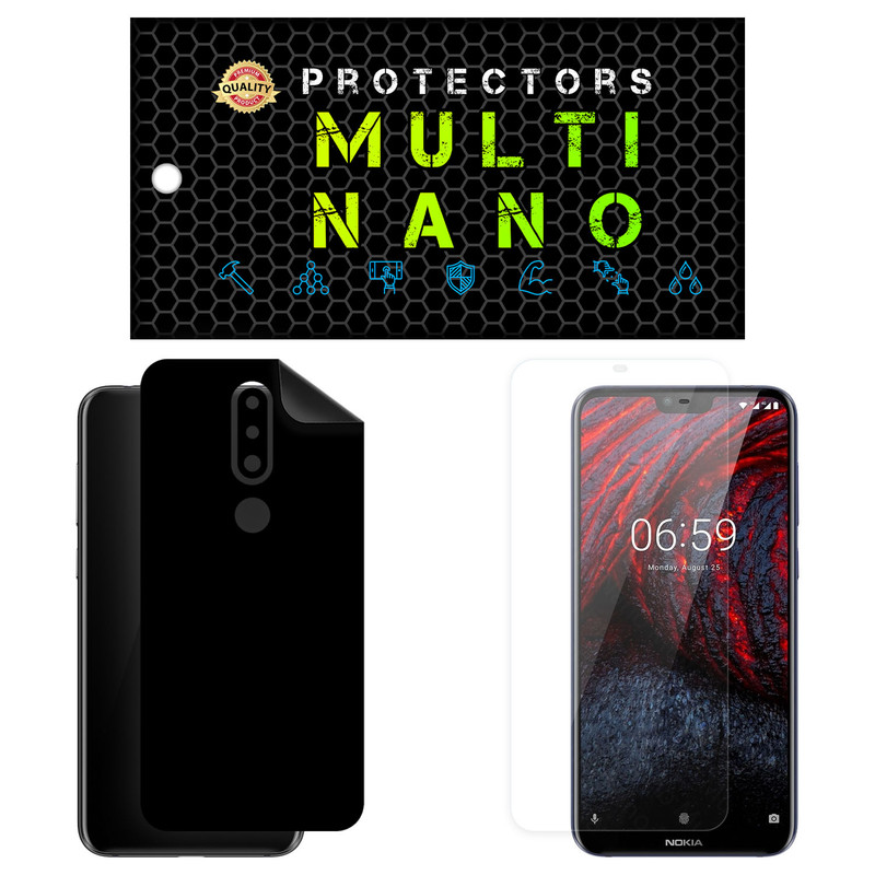 محافظ صفحه نمایش مولتی نانو مدل X-SFM مناسب برای گوشی موبایل نوکیا X6 به همراه برچسب پوششی | کالا برتری