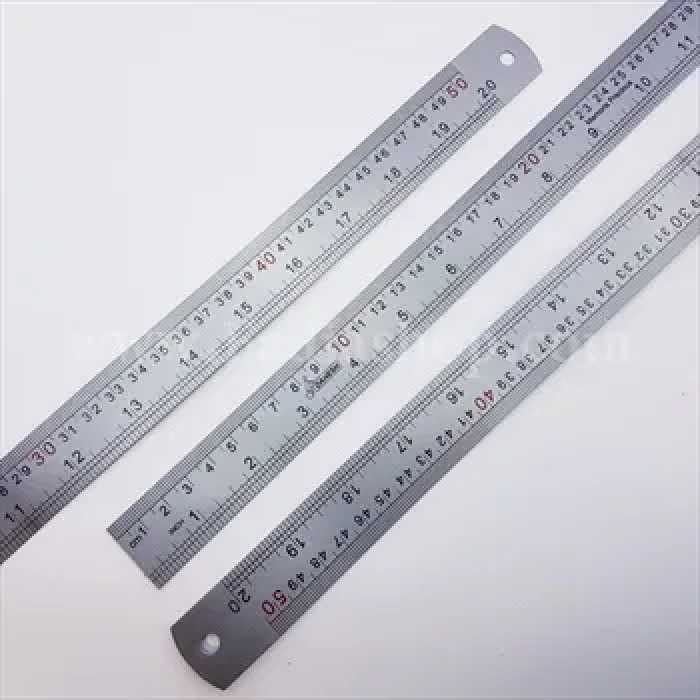 خط کش فلزی 50 سانت ضخیم اعلاء بسته ای